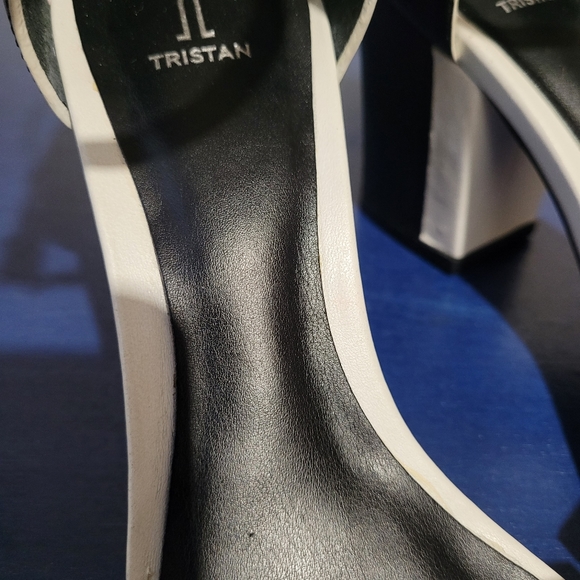 Tristan Black and White High Heels Women's US 8.5 - Picture 8 of 8